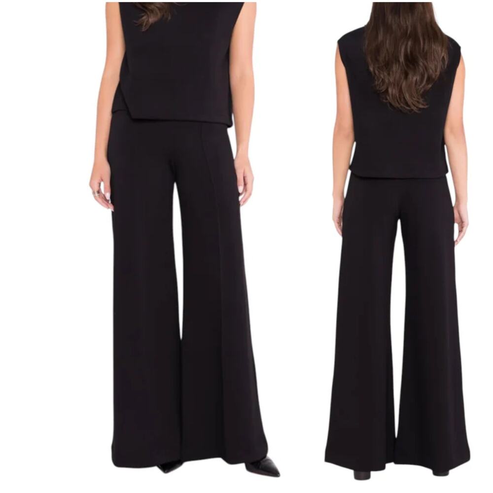 Ripley Rader SCUBA Wide Leg Pant in Black long size 2(Small)